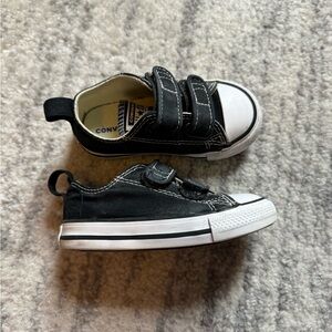 Toddler Black Chucks, size 6